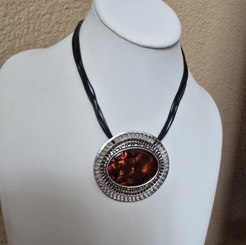 Chico's Brown and Silver Vintage-Inspired Necklace - Picture 8 of 8